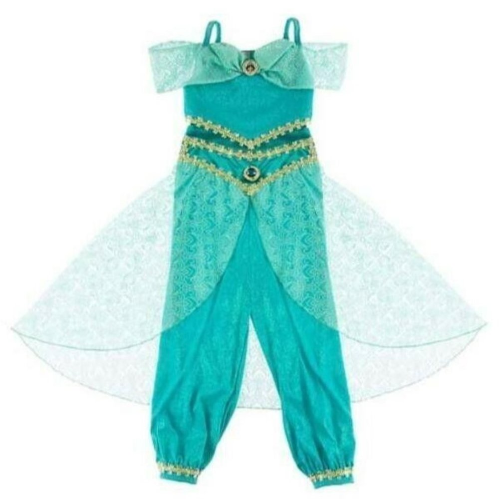 Disney Parks Girls Sparkle Costume Jasmine Aladdin
